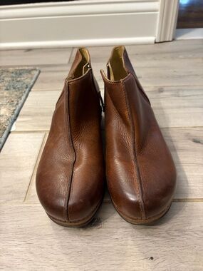 Dansko Brown Leather Ankle Booties